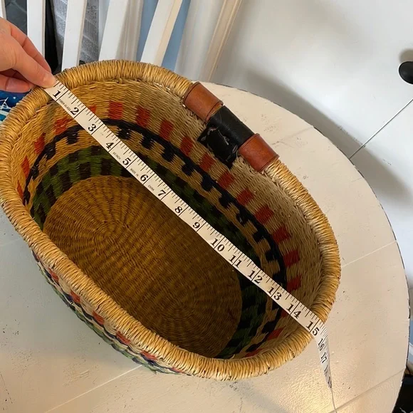 African market bicycle basket multicolored - Picture 9 of 15